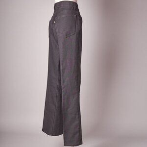 Vintage 1970s Black Levi’s Polyester Boot Cut Pants